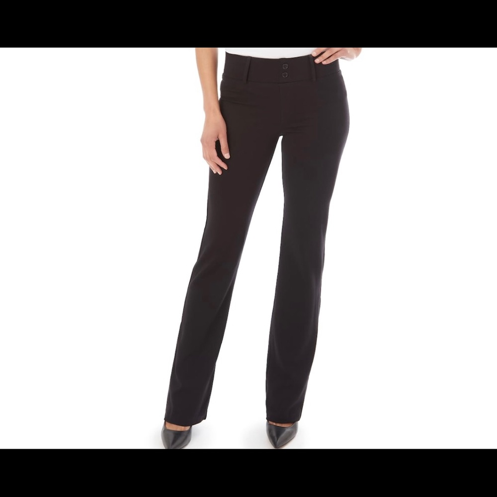 Women’s APT.9 pull on ponte black work pant small